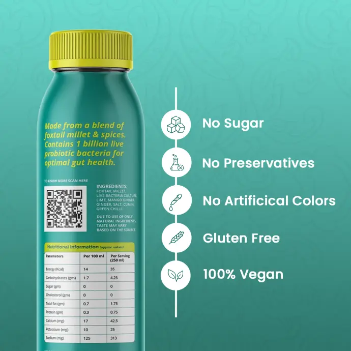 GUTZY (Probiotic millet drink 250 ml X 30 pcs)