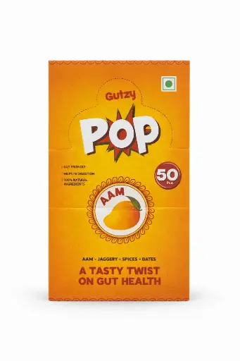 Gutzy Popz Aam Mango Pops (50 Pcs | Pack of 2) – Tangy, Tasty & Refreshing